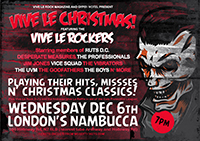 The Vive Le Rockers - Vive Le Rock Xmas Party: Nambucca, Holloway Road, London 6.12.17